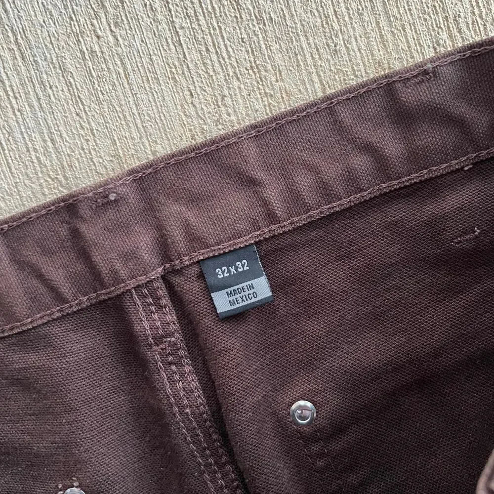Carhartt B136 DKB faded brown double knee work wear carpenter pants